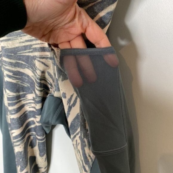 Adidas X Zoe Saldana Women Gray Blue U4U Aeroready 7/8 Leggings Plus Size 3X - Picture 8 of 15